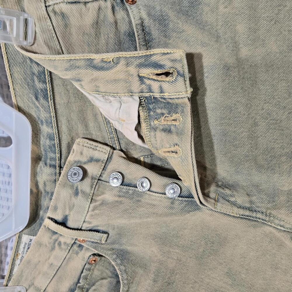 Levi’s Premium Women’s 501 Skinny Jeans 24x30 Cloudy Khaki Button Fly - Picture 3 of 9